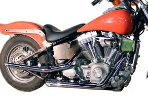 ハーレー MCM イリュージョン ドラッグ パイプ セット クローム 2007-2017 FXST に適合、 HARLEY MCM Illusion Drag Pipe Set Chrome fits 2007-2017 FXST, 【並行輸入品】