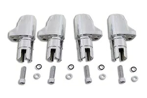 HARLEY クローム アルミニウム合金 タペット ブロック セット 1986-1990 XL に適合 HARLEY Chrome Aluminum Alloy Tappet Block Set fits 1986-1990 XL, 【並行輸入品】