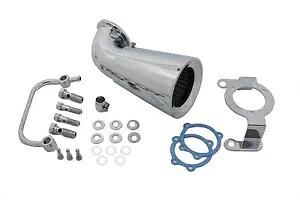 HARLEY エアクリーナー ブリーザー クローム ビレット 1993-2007 FLT、1993-2007 FXST、に適合 HARLEY Air Cleaner Breather Chrome Billet fits 1993-2007 FLT, 1993-2007 FXST, 【並行輸入品】