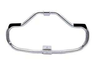 HARLEY クローム フロント エンジン バー フットペグ パッド付き 1984-2003 XL に適合 HARLEY Chrome Front Engine Bar with Footpeg Pads fits 1984-2003 XL, 【並行輸入品】