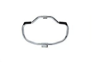 HARLEY クローム フロント エンジン バー フットペグ パッド付き 2004-UP XL に適合 HARLEY Chrome Front Engine Bar with Footpeg Pads fits 2004-UP XL, 【並行輸入品】