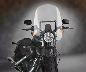 HARLEY Spartan クイック リリース フロントガラス クリアは 1996 ～ 2010 XL に適合します。 HARLEY Spartan Quick Release Windshield Clear fits 1996-2010 XL, 【並行輸入品】