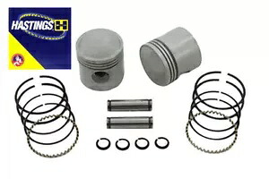HARLEY 3-5/16 インチ ピストン セット .040 オーバーサイズ 1936-1940 EL に適合、 HARLEY 3-5/16 inch Piston Set .040 Oversize fits 1936-1940 EL, 【並行輸入品】