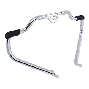 クローム 1-1/4 インチ ハイウェイバー フットパッド付き ハーレー FLST FXST ソフテイル 2018-UP用 CHROME 1-1/4\