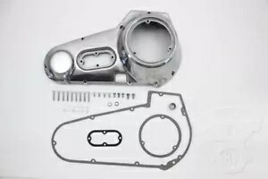 HARLEY ポリッシュアウタープライマリーカバーキット 1970-1984 FLH に適合 HARLEY Polished Outer Primary Cover Kit fits 1970-1984 FLH, 【並行輸入品】