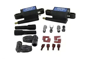 HARLEY Dyna ミニコイルセット 0.5 オーム シングル出力タワーは 0- スペシャルに適合します。 HARLEY Dyna Mini Coil Set 0.5 Ohms Single Output Towers fits 0- Special, 【並行輸入品】