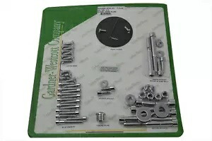 HARLEY クローム アレンヘッド エンジン ドレスアップ スクリュー キット 1971-1976 FX、1970-1976 に適合 HARLEY Chrome Allen Head Engine Dress Up Screw Kit fits 1971-1976 FX, 1970-1976 【並行輸入品】