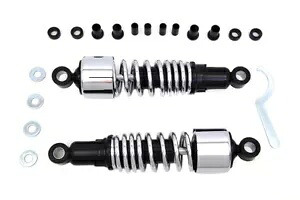 ハーレー 11-1/2 インチ FLT ショックセット クローム 1999-UP FLHR、1999-UP FLT、1999-U に適合 HARLEY 11-1/2 inch FLT Shock Set Chrome fits 1999-UP FLHR, 1999-UP FLT, 1999-U 【並行輸入品】｜カスタムパーツ WORLD倉庫
