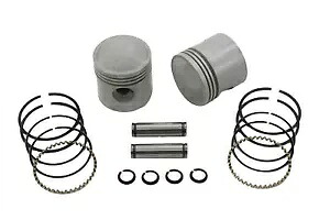 HARLEY 3-5/16 インチ ピストン キット .080 オーバーサイズ 1936-1940 EL に適合、 HARLEY 3-5/16 inch Piston Kit .080 Oversize fits 1936-1940 EL, 【並行輸入品】
