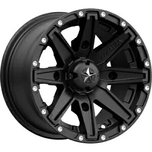 4/156 MSA M33 クラッチ ホイール 15x10 5.5 + 4.5 サテン ブラック M33-05056 4/156 MSA M33 Clutch Wheel 15x10 5.5 + 4.5 Satin Black M33-05056 【並行輸入品】