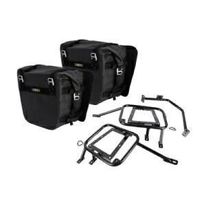 タスク パニアラック ネルソン リグ シエラ ドライ サドルバッグ付き ブラック 1872840006 Tusk Pannier Racks with Nelson Rigg Sierra Dry Saddlebags Black 1872840006 【並行輸入品】