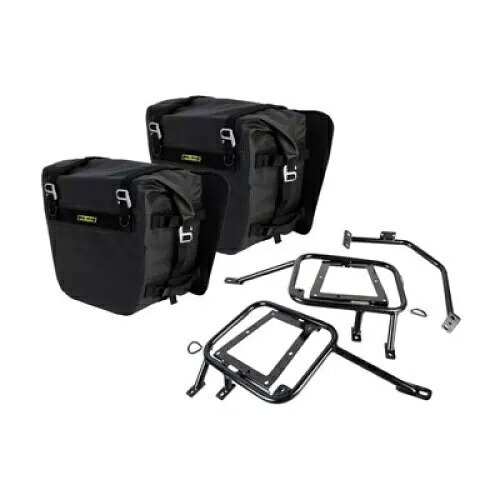 タスク パニアラック ネルソン リグ シエラ ドライ サドルバッグ付き ブラック 1872840003 Tusk Pannier Racks with Nelson Rigg Sierra Dry Saddlebags Black 1872840003 【並行輸入品】