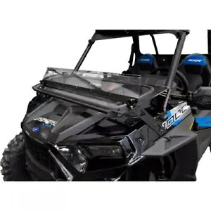Tusk UTV 折りたたみガラスフロントガラス (フロントガラスワイパーとウィンドディフレクター付き) Tusk UTV Folding Glass Windshield with Windshield Wiper and Wind Deflector 【並行輸入品】