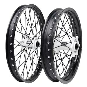Tusk Impact コンプリート前後ホイール 1.60 x 21 / 2.15 x 19 ブラックリム/ブラック Tusk Impact Complete Front and Rear Wheel 1.60 x 21 / 2.15 x 19 Black Rim/Black 【並行輸入品】