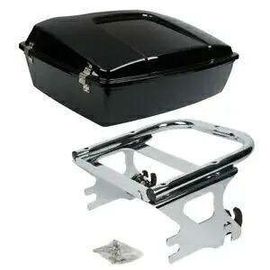 みじん切りトランクパックマウントラック ハーレーツアーパックロードグライドキング1997-2008に適合 Chopped Trunk Pack Mount Rack Fit For Harley Tour Pak Road Glide King 1997-2008 【並行輸入品】