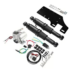 オートバイリアエアライドサスペンションキットハーレーツーリングロードグライド 94-20 に適合 Motorcycle Rear Air Ride Suspension Kit Fit For Harley Touring Road Glide 94-20 【並行輸入品】