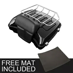 5.5 インチ レイザー トランク ラック バックレスト ハーレーダビッドソン ツーリング ツアーパック 14-23用 5.5'' Razor Trunk Rack Backrest For Harley Davidson Touring Tour Pak Pack 14-23 【並行輸入品】