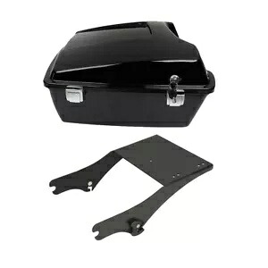 10.7インチ チョップドパックトランク マウントラック付き ハーレーツアーパック ロードグライド 97-08に適合 10.7\