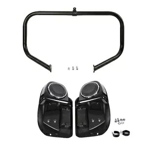 下部通気フェアリング 6.5 インチスピーカークラッシュバー ハーレーロードキング 14 以降に適合 Lower Vented Fairings 6.5" Speakers Crash Bar Fit For Harley Road King 14-later 【並行輸入品】｜カスタムパーツ WORLD倉庫
