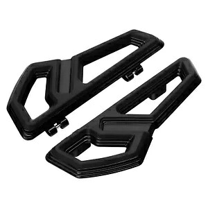 ブラックフロントドライバーフロアボードフットボードハーレーロードストリートグライド00-2023に適合 Black Front Driver Floorboard Footboard Fit For Harley Road Street Glide 00-2023 【並行輸入品】