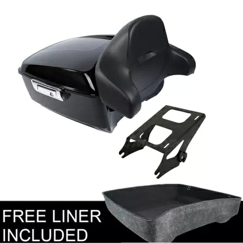パック トランク バックレスト & マウント キット ハーレー ツアー パック ロード キング グライド 14-22 15 に適合 Pack Trunk Backrest & Mount Kit Fit For Harley Tour Pak Road King Glide 14-22 15 【並行輸入品】