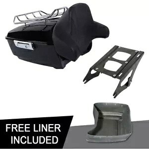 キング トランク パッド マウント ラック ハーレー ツアー パック パック ストリート グライド FLHX 14-22 に適合 King Trunk Pad Mount Rack Fit For Harley Tour Pak Pack Street Glide FLHX 14-22 【並行輸入品】
