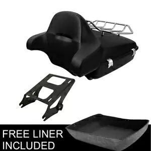 マットチョップドトランクトップレール マウント付き ハーレーストリートグライド FLHX 2014以降に適合 Matte Chopped Trunk Top Rail w/ Mount Fit For Harley Street Glide FLHX 2014-up 【並行輸入品】｜カスタムパーツ WORLD倉庫
