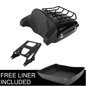 チョップド トランク パッド & ラック 2up マウント ハーレー ツアー パック ストリート グライド 14 アップに適合 Chopped Trunk Pad & Rack 2up Mount Fit For Harley Tour Pak Street Glide 14-up 【並行輸入品】