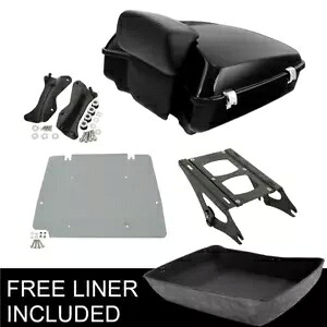 チョップド トランク パッド マウント ラック ドッキング & プレート ハーレー エレクトラグライド 14-UP に適合 Chopped Trunk Pad Mount Rack Docking & Plate Fit For Harley Electra Glide 14-UP 【並行輸入品】