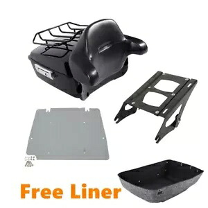 キングパック トランクトップラック 2up マウントプレート ハーレーツアーパックツーリング 14-up に適合 King Pack Trunk Top Rack 2up Mount Plate Fits For Harley Tour Pak Touring 14-up 【並行輸入品】