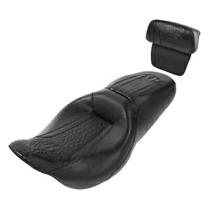 ライダー助手席背もたれパッドフィットハーレーツーリングエレクトラグライド 14 年以降 Rider Passenger Seat Backrest Pad Fit For Harley Touring Electra Glide 14-Later 【並行輸入品】