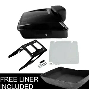 チョップド トランク バックレスト ベース プレート マウント付き ハーレー ツアー パック スポーツ グライド 18 以降用 Chopped Trunk Backrest Base Plate w/ Mount For Harley Tour Pak Sport Glide 18-up 【並行輸入品】