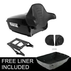 キングトランクバックレストスピーカー 2UP マウントハーレーツアーパックツーリング 2014-23 に適合 King Trunk Backrest Speakers 2UP Mount Fit For Harley Tour Pack Touring 2014-23 【並行輸入品】