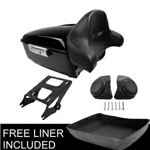 King トランクパッド 6.5 インチ スピーカー 2up マウント ハーレー トゥーリグ ストリート グライド 14 アップに適合 King Trunk Pad 6.5\