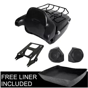 King Pack トランクマウントパッド & 6.5 インチスピーカー Harley TourPak Road Glide 14-up に適合 King Pack Trunk Mount Pad & 6.5" Speaker Fit For Harley TourPak Road Glide 14-up 【並行輸入品】｜カスタムパーツ WORLD倉庫