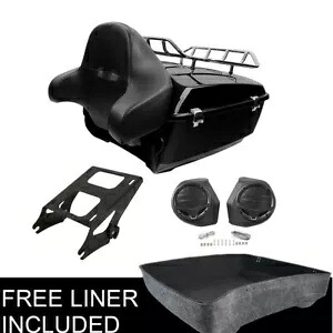キング トランク パッド マウント スピーカー付き ハーレー ツアー パック ツーリング ロード グライド 14-23 に適合 King Trunk Pad W/Mount Speakers Fit For Harley Tour Pak Touring Road Glide 14-23 【並行輸入品】