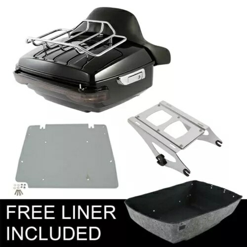 キング トランク パッド 2UP マウント LED テールライト ベース プレート ハーレー ツーリング 14-24 に適合 King Trunk Pad 2UP Mount LED Tail Light Base Plate Fit For Harley Touring 14-24 【並行輸入品】