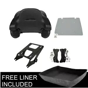 キング トランク スピーカー パッド マウント ドッキング付き ハーレー ツアーパック ストリート グライド 14 以降に適合 King Trunk Speaker Pad Mount w/Docking Fit For Harley TourPak Street Glide 14-up 【並行輸入品】