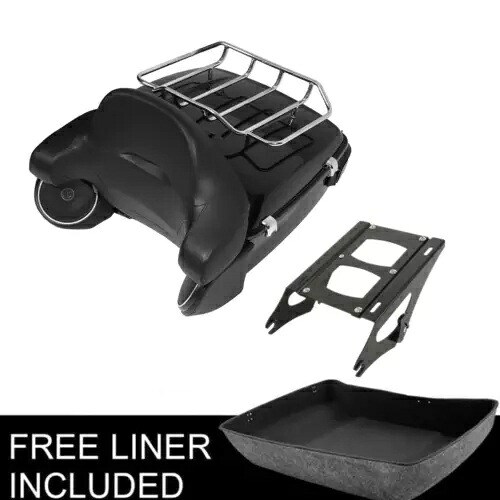 キング トランク パッド ラック テール ライト スピーカー 2up マウント ハーレー ツーリング 14-23 用 King Trunk Pad Rack Tail Light Speaker 2up Mount Fit For Harley Touring 14-23 【並行輸入品】｜カスタムパーツ WORLD倉庫
