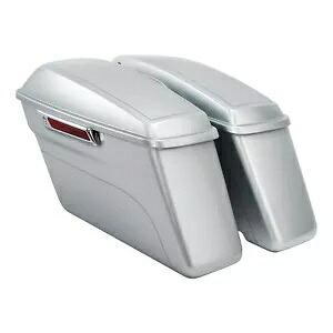 ABS サドルバッグ ハーレーツーリングロードキング 14-23 ブリリアントシルバーパールに適合 ABS Saddlebags Fit For Harley Touring Road King 14-23 Brilliant Silver Pearl 【並行輸入品】｜カスタムパーツ WORLD倉庫