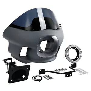 7インチ ヘッドライト アッパーフェアリング カウルマウント ハーレー ソフテイル ストリート ボブ 2018年以降に適合 7" Headlight Upper Fairing Cowl Mount Fit For Harley Softail Street Bob 2018-Up 【並行輸入品】|カスタムパーツ WORLD倉庫
