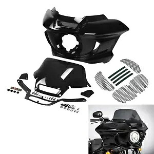 ヘッドライトフェアリングフロントガラス & メッシュベントハーレーローライダー ST 22-24 2023 に適合 Headlight Fairing Windshield & Mesh Vent Fit For Harley Low Rider ST 22-24 2023 【並行輸入品】｜カスタムパーツ WORLD倉庫 128,150円