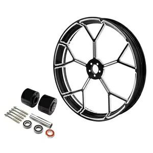 26 インチ x 3.5 インチ フロントホイールリム & デュアルディスクハブ ハーレーロードグライド 08-23 ABS に適合 26'' X 3.5'' Front Wheel Rim & Dual Disc Hub Fit For Harley Road Glide 08-23 ABS 【並行輸入品】