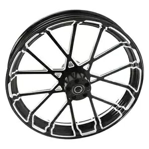 23x3.5 インチフロントホイールリム デュアルディスクハブ付き ハーレーロードキンググライド 08-21 に適合 23x3.5'' Front Wheel Rim with Dual Disc Hub Fit For Harley Road King Glide 08-21 【並行輸入品】