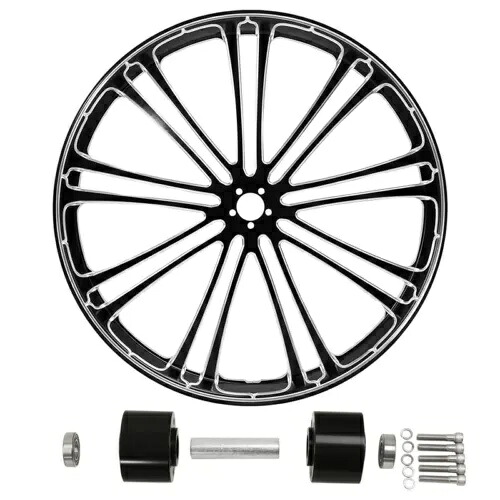 30x3.5 インチ フロント ホイール リム デュアル ディスク ハブ付き ハーレー ツーリング 08-Up 非 ABS に適合 30x3.5\