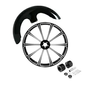 23 インチ フロント ホイール リム デュアル ディスク ハブ + フェンダー FitFor ハーレー ロード グライド 08-23 非 ABS 23'' Front Wheel Rim Dual Disc Hub+Fender FitFor Harley Road Glide 08-23 non ABS 【並行輸入品】｜カスタムパーツ WORLD倉庫