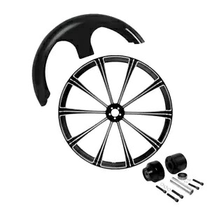 30 インチ フロント ホイール リム シングル ディスク ハブ + フェンダー ハーレー ロード グライド 08 以降に適合 30'' Front Wheel Rim Single Disc Hub+Fender Fit For Harley Road Glide 08-later 【並行輸入品】