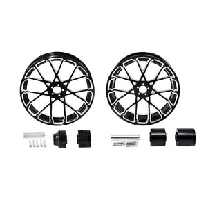 18 インチ フロント & リア ホイール リム ハブ ハーレー ロード グライド キング 08-23 20 非 ABS に適合 18'' Front & Rear Wheel Rims Hub Fit For Harley Road Glide King 08-23 20 non ABS 【並行輸入品】