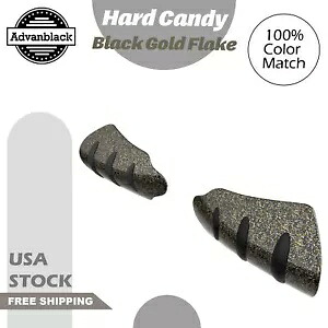 ハーレーダビッドソンツーリング&ソフテイル用ハードキャンディーブラックゴールドフレークハンドガード Hard Candy Black Gold Flake Hand Guard For Harley Davidson Touring & Softails 【並行輸入品】｜カスタムパーツ WORLD倉庫