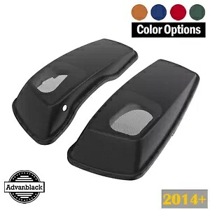 カラーマッチした6x9インチサドルバッグスピーカー蓋オーディオカバーハーレー2014+に適合 Color Matched 6x9 inch Saddlebag Speaker Lids Audio Cover Fits Harley 2014+ 【並行輸入品】